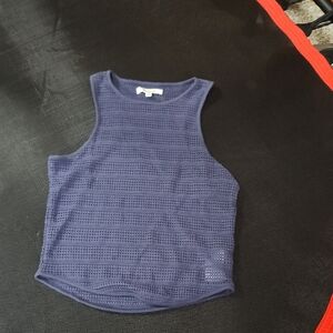 Madewell Navy Mesh Tank Top Xs.#6